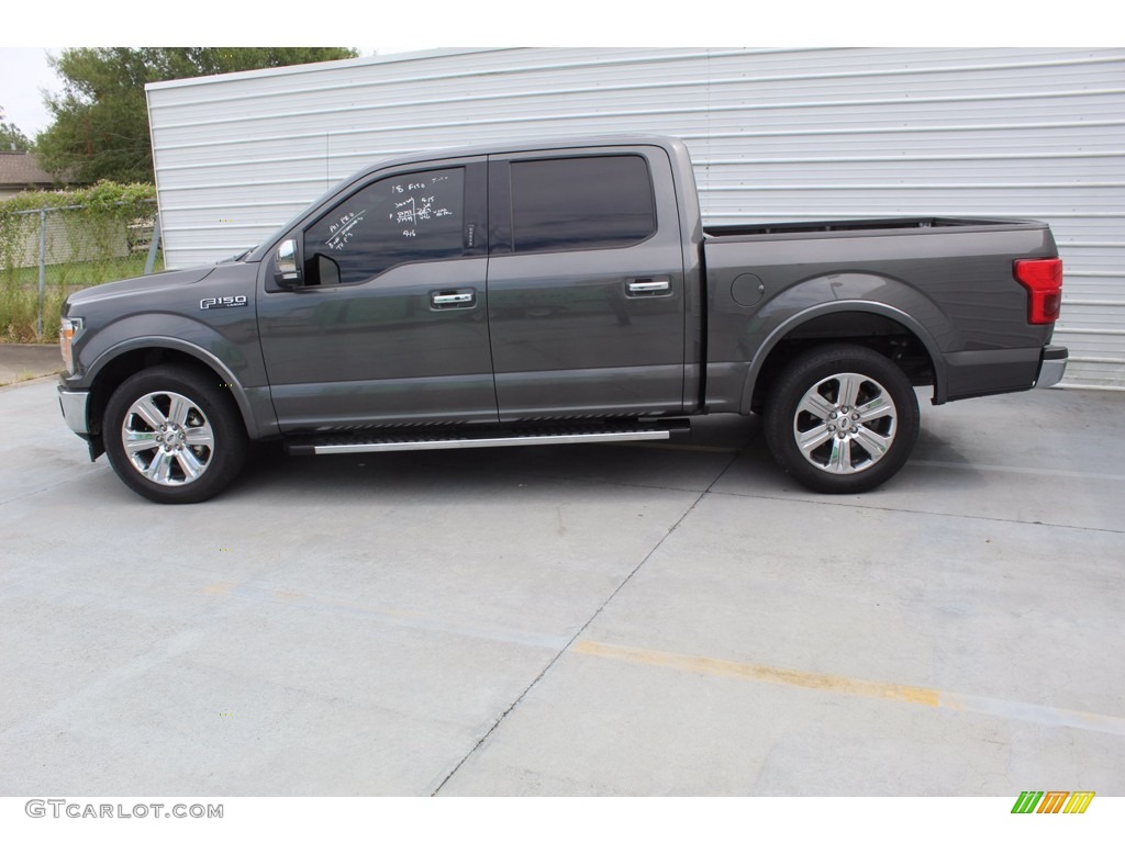 2018 F150 Lariat SuperCrew - Magnetic / Black photo #7