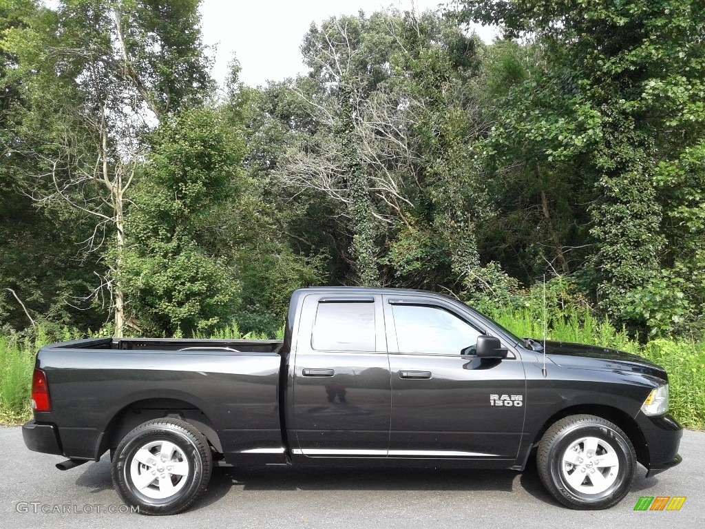 2017 1500 Express Quad Cab - Brilliant Black Crystal Pearl / Black/Diesel Gray photo #6