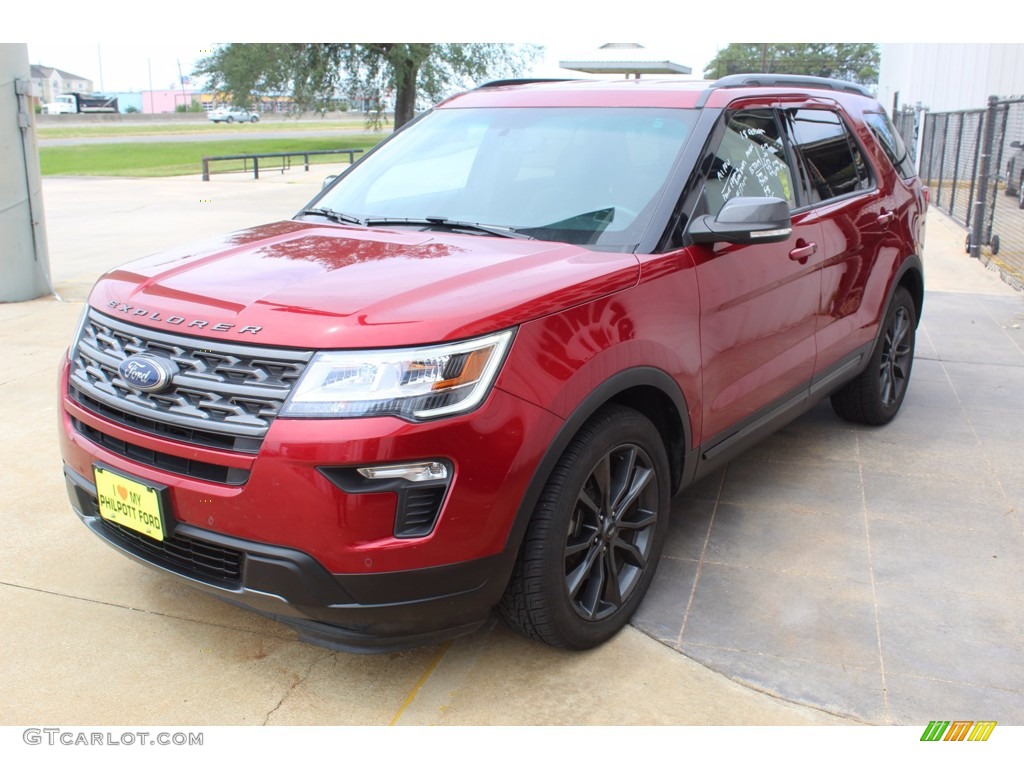 2018 Explorer XLT - Ruby Red / Ebony Black photo #4