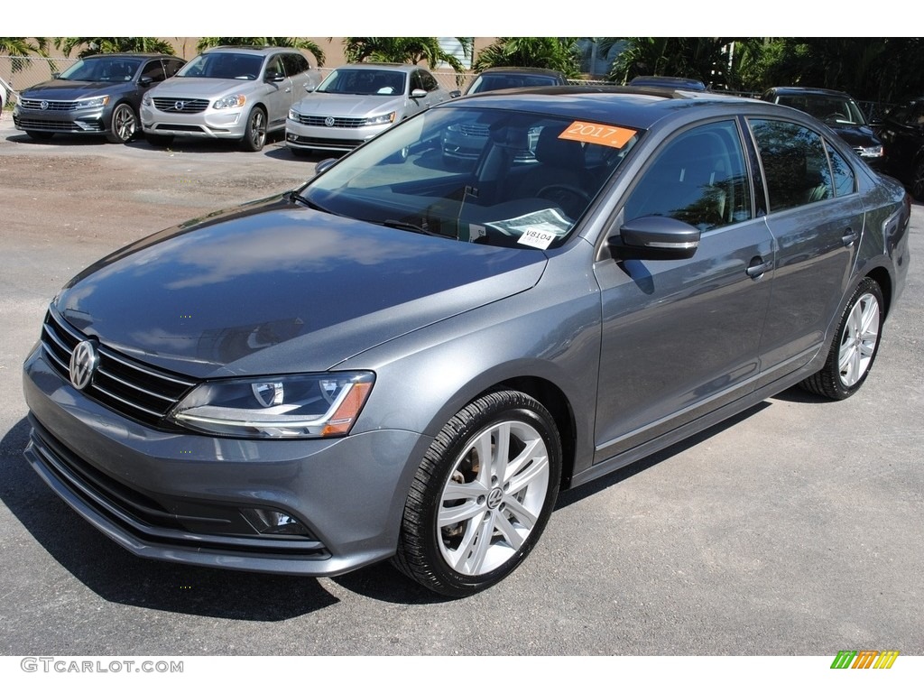 Platinum Gray Metallic 2017 Volkswagen Jetta SEL Exterior Photo #139589078