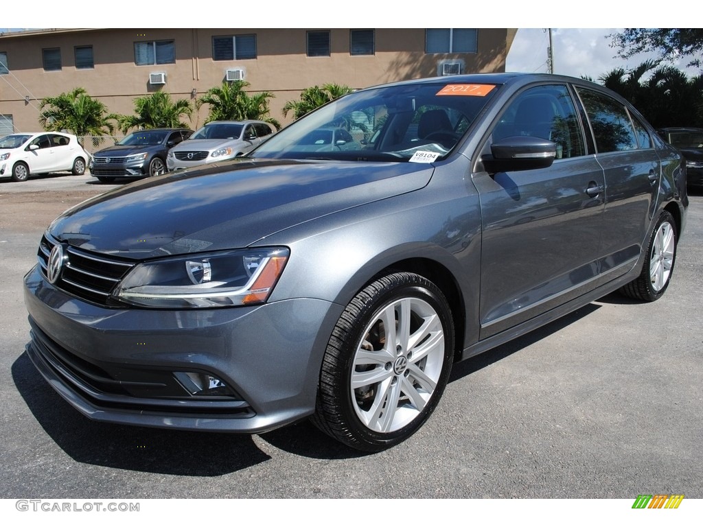 2017 Jetta SEL - Platinum Gray Metallic / Titan Black photo #5