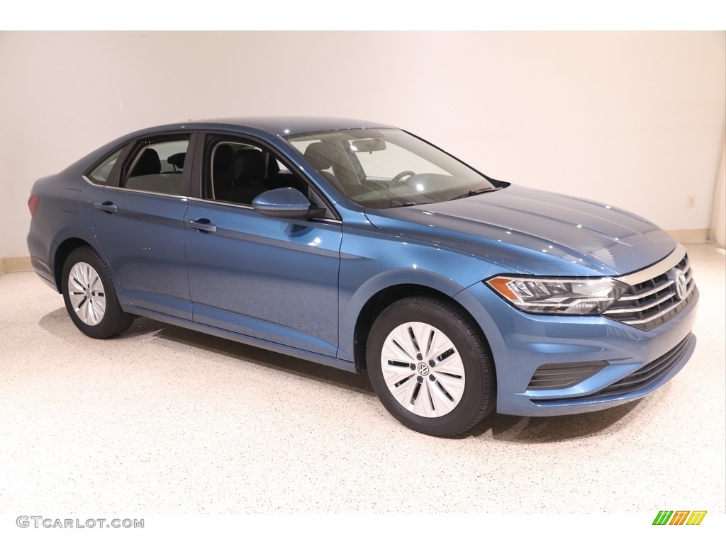 2019 Jetta S - Blue Silk Metallic / Titan Black photo #1