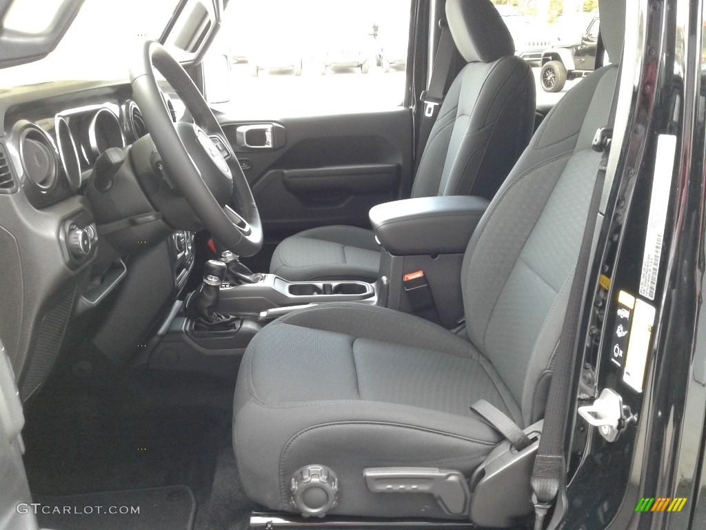Black Interior 2020 Jeep Wrangler Unlimited Altitude 4x4 Photo #139589672