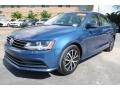 2017 Silk Blue Metallic Volkswagen Jetta SE  photo #5