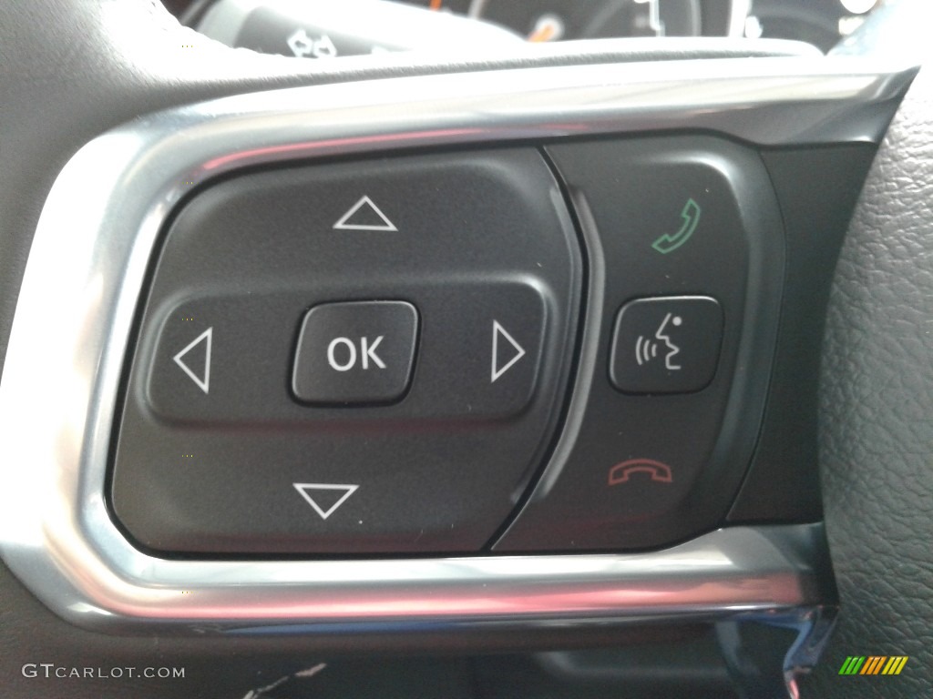 2021 Jeep Gladiator Overland 4x4 Black Steering Wheel Photo #139590704