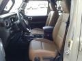 2020 Jeep Gladiator Black/Dark Saddle Interior Front Seat Photo