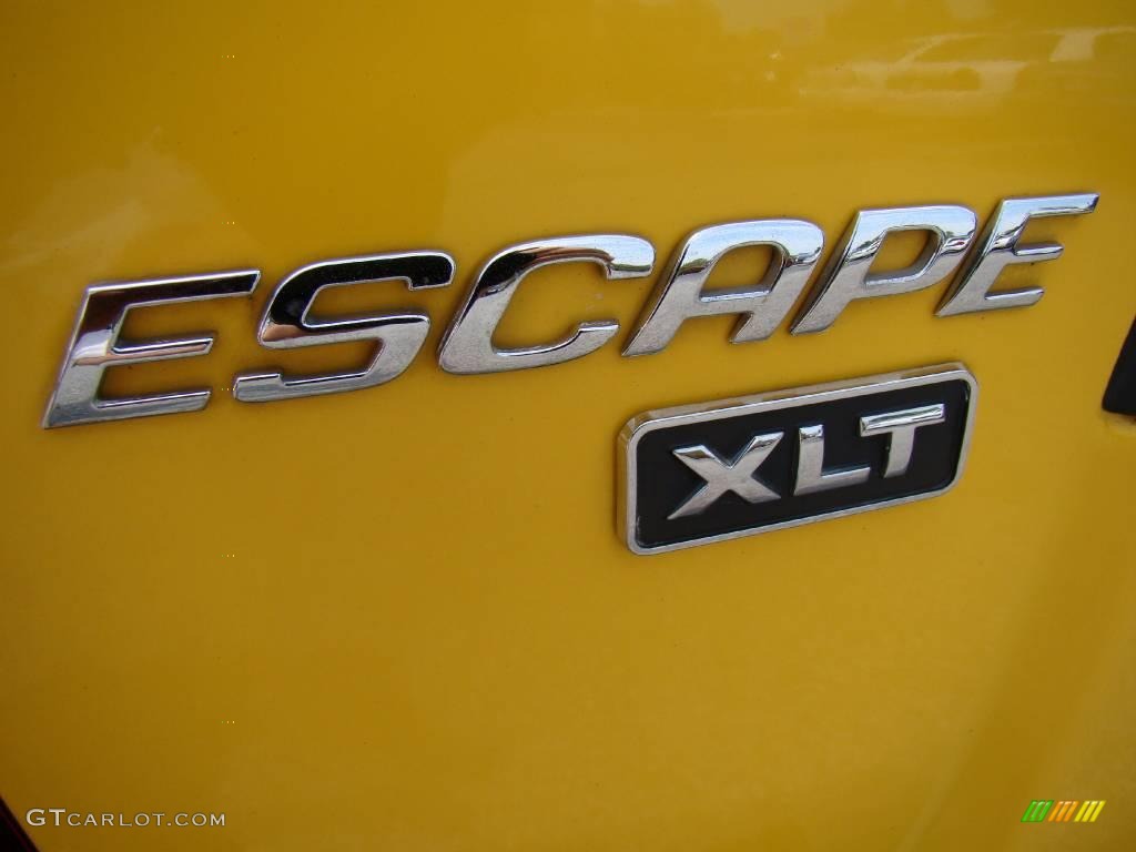 2003 Escape XLT V6 4WD - Chrome Yellow Metallic / Ebony Black photo #26
