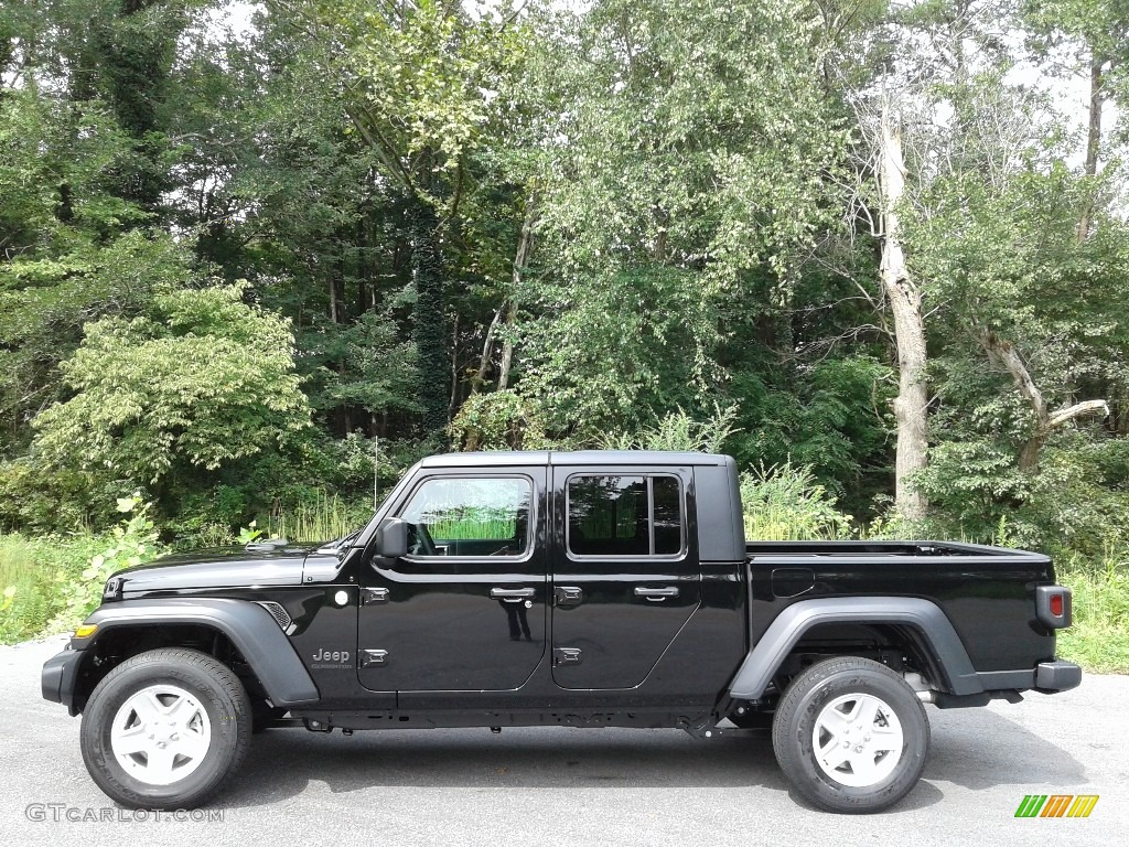 Black 2020 Jeep Gladiator Sport 4x4 Exterior Photo #139593524