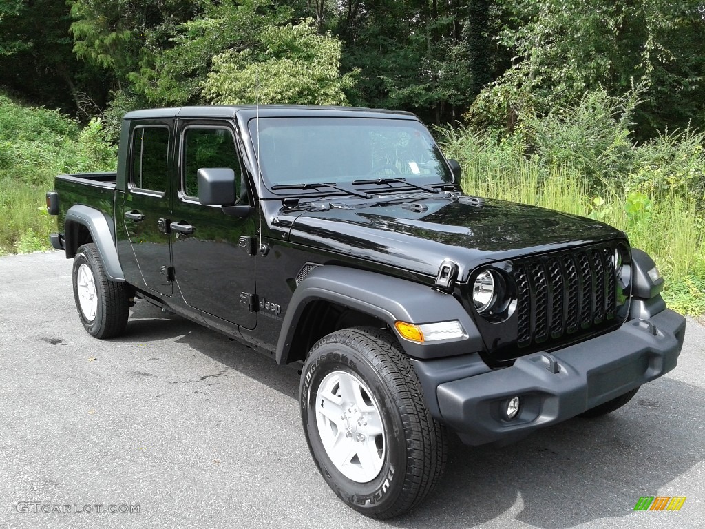 Black 2020 Jeep Gladiator Sport 4x4 Exterior Photo #139593620