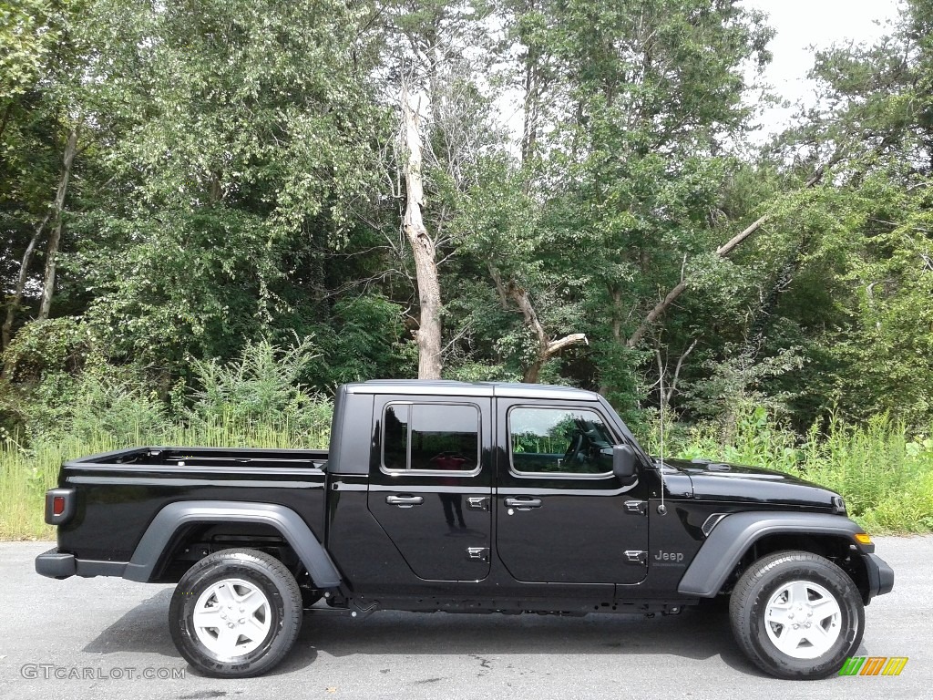 Black 2020 Jeep Gladiator Sport 4x4 Exterior Photo #139593647