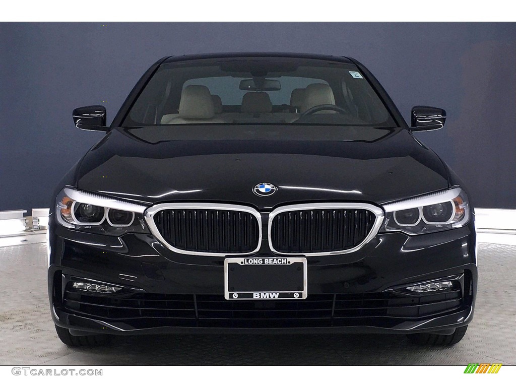 2017 5 Series 530i Sedan - Jet Black / Canberra Beige photo #2