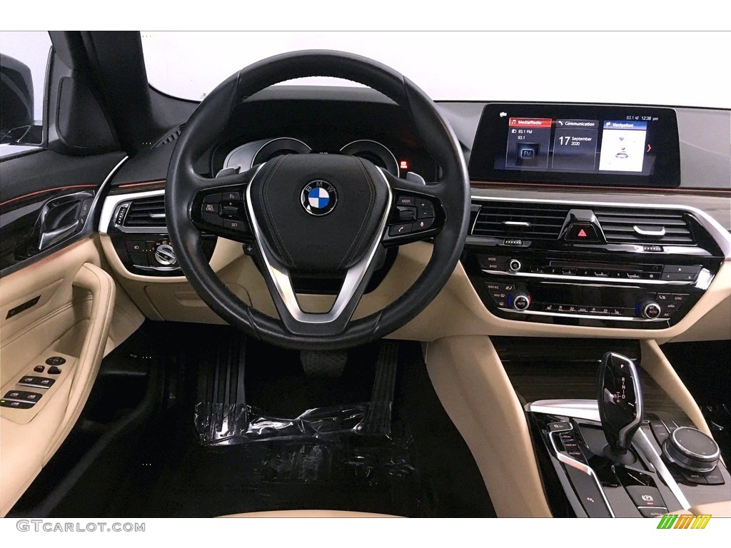 2017 5 Series 530i Sedan - Jet Black / Canberra Beige photo #4