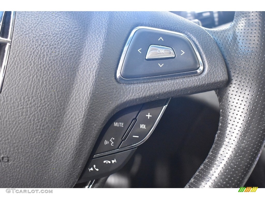 2014 Lincoln MKZ AWD Charcoal Black Steering Wheel Photo #139593851