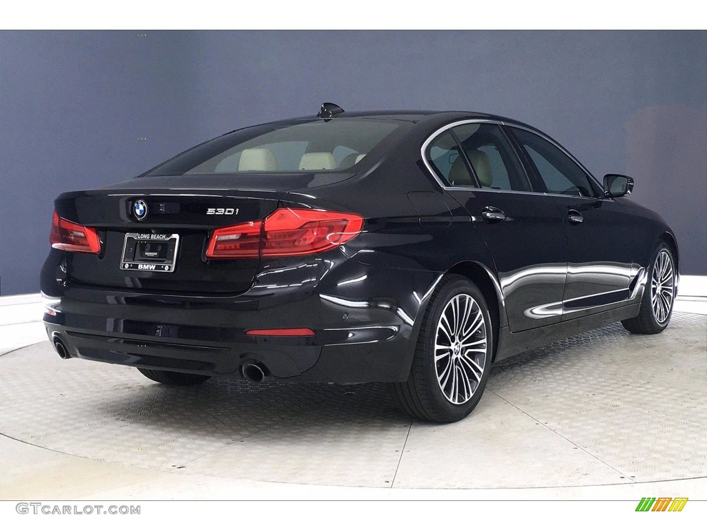 2017 5 Series 530i Sedan - Jet Black / Canberra Beige photo #13