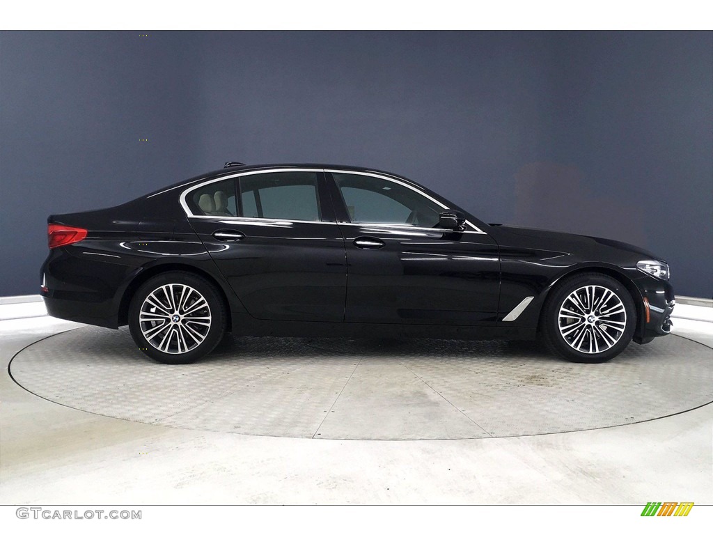 2017 5 Series 530i Sedan - Jet Black / Canberra Beige photo #14