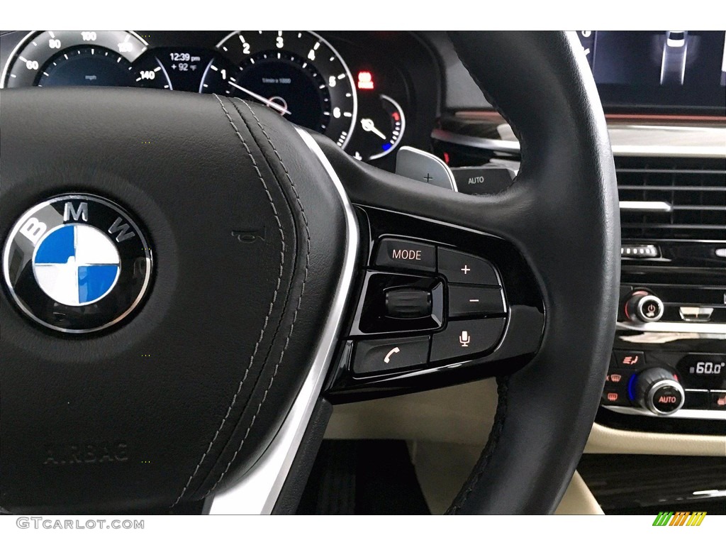 2017 5 Series 530i Sedan - Jet Black / Canberra Beige photo #19