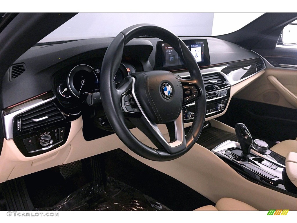 2017 5 Series 530i Sedan - Jet Black / Canberra Beige photo #21