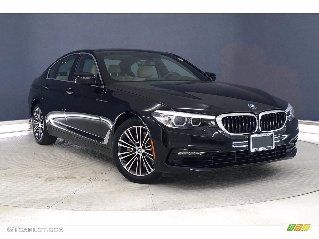 2017 5 Series 530i Sedan - Jet Black / Canberra Beige photo #37