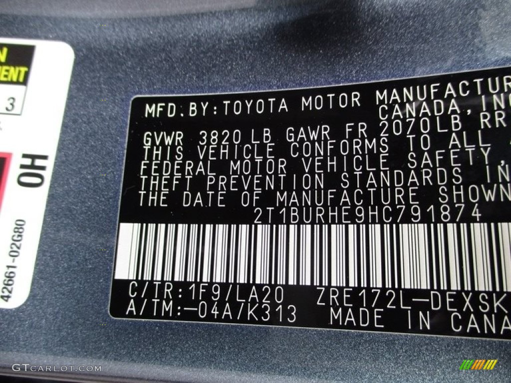 2017 Corolla SE - Falcon Gray Metallic / Black photo #19