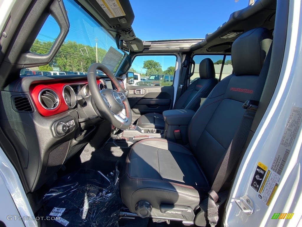 2021 Wrangler Unlimited Rubicon 4x4 - Bright White / Black photo #2