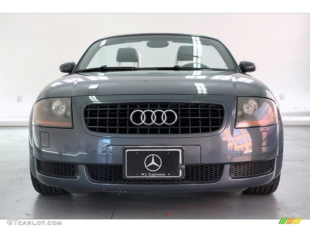 2005 TT 1.8T Roadster - Dolomite Grey Pearl Effect / Ebony Black photo #2