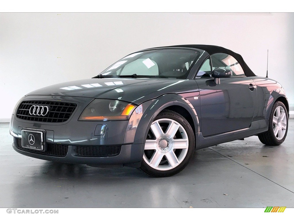 2005 TT 1.8T Roadster - Dolomite Grey Pearl Effect / Ebony Black photo #12