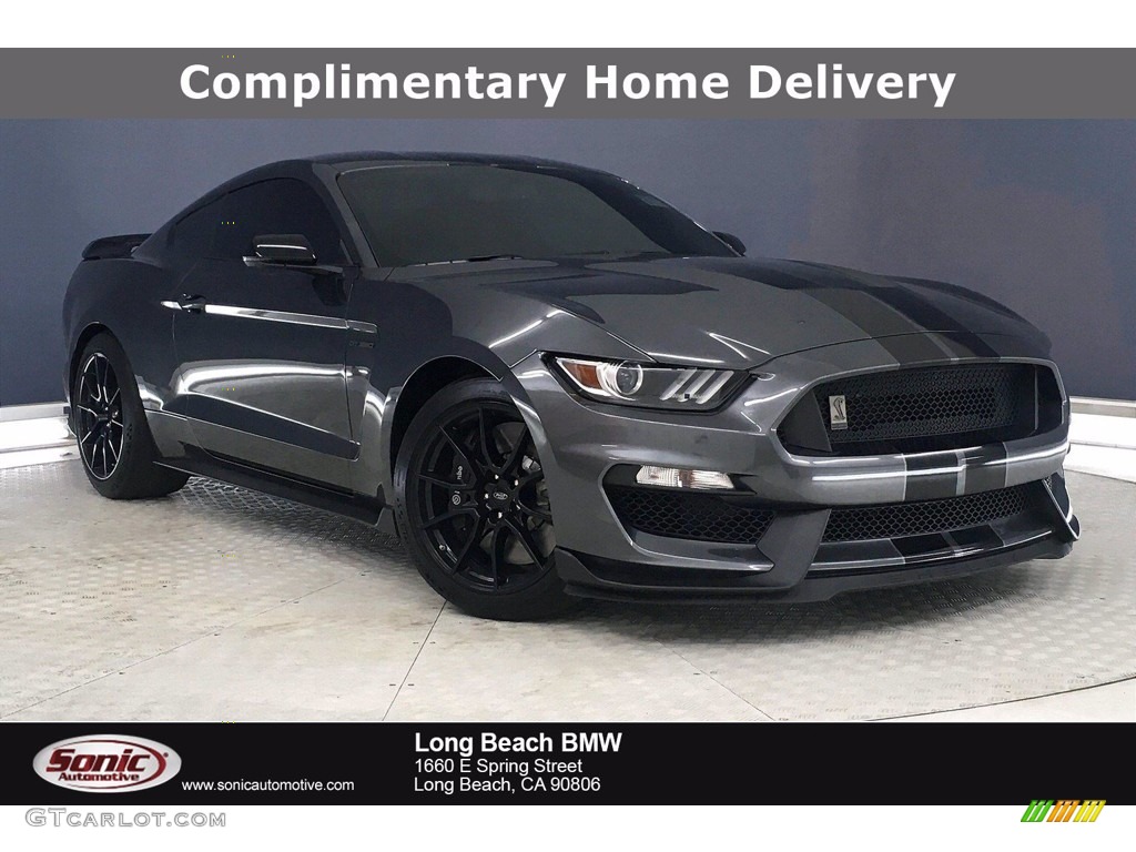 2019 Mustang Shelby GT350 - Magnetic / GT350 Ebony Leather/Miko Suede photo #1