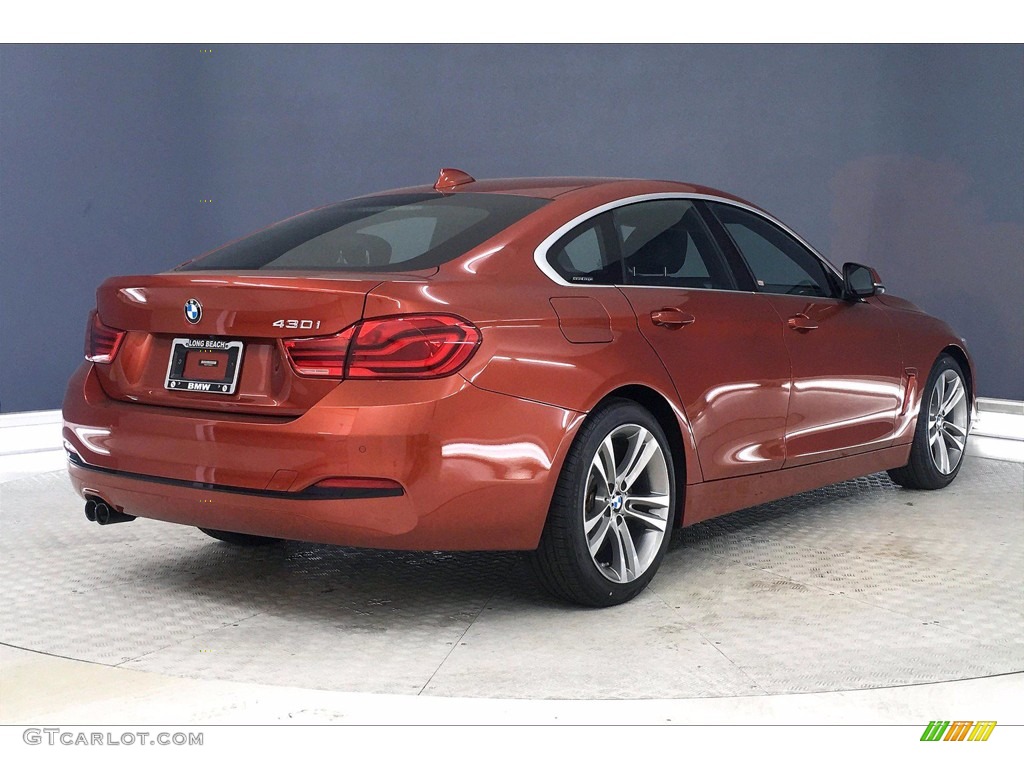 2018 4 Series 430i Gran Coupe - Sunset Orange Metallic / Black photo #13