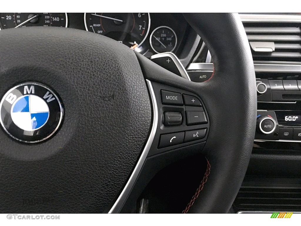 2018 BMW 4 Series 430i Gran Coupe Black Steering Wheel Photo #139600730
