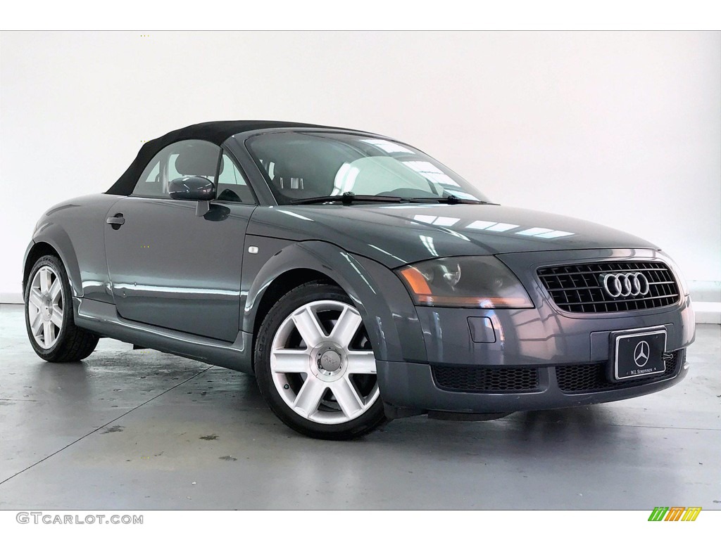 2005 TT 1.8T Roadster - Dolomite Grey Pearl Effect / Ebony Black photo #31