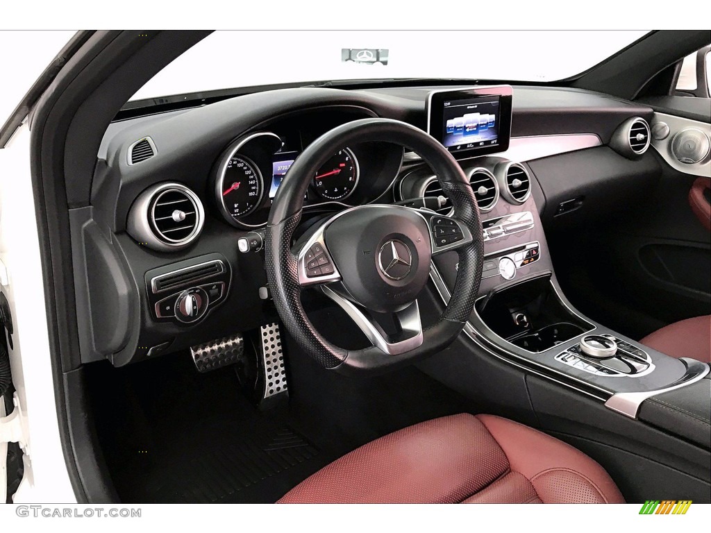 Cranberry Red/Black Interior 2018 Mercedes-Benz C 300 Coupe Photo #139601225