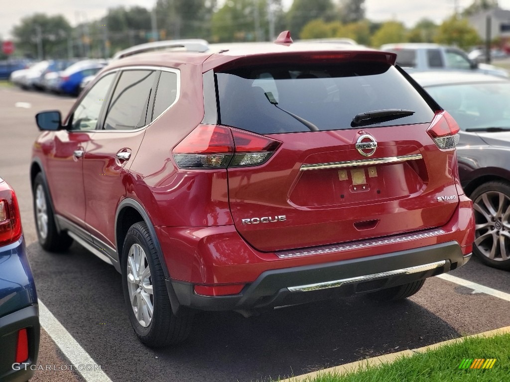 2017 Rogue SV AWD - Palatial Ruby / Charcoal photo #3