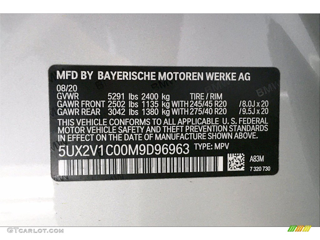 2021 X4 xDrive30i - Glacier Silver Metallic / Black photo #18