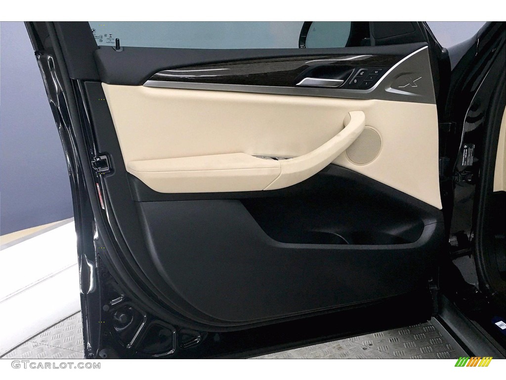 2021 BMW X3 sDrive30i Canberra Beige/Black Door Panel Photo #139602323