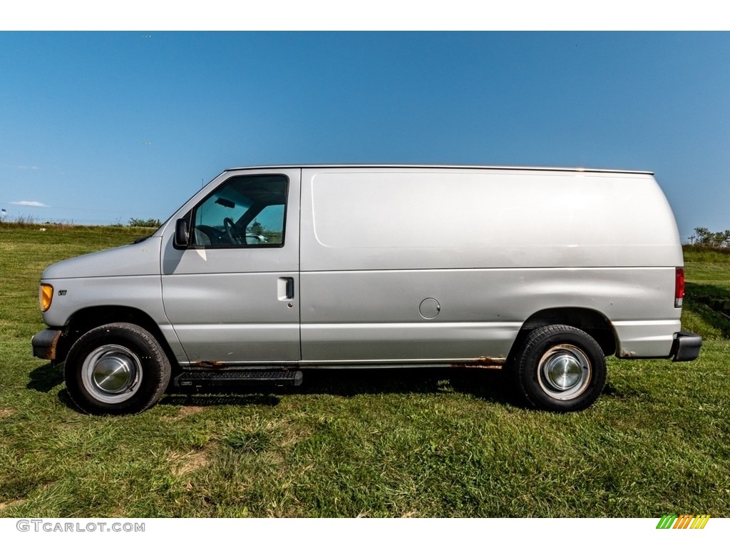 Silver Metallic 2002 Ford E Series Van E250 Cargo Exterior Photo #139602892