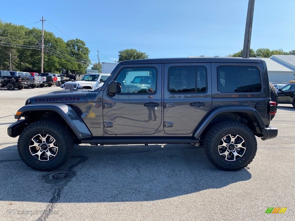 Granite Crystal Metallic 2021 Jeep Wrangler Unlimited Rubicon 4x4 Exterior Photo #139605009