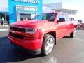 2017 Red Hot Chevrolet Silverado 1500 Custom Double Cab 4x4  photo #2