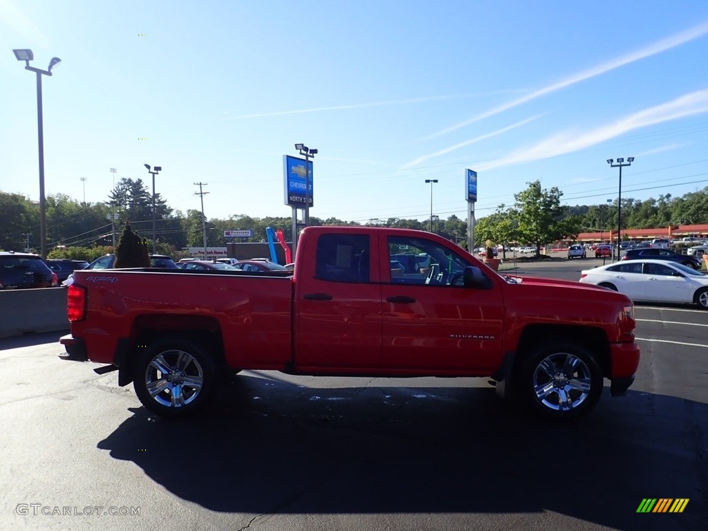 2017 Silverado 1500 Custom Double Cab 4x4 - Red Hot / Dark Ash/Jet Black photo #9
