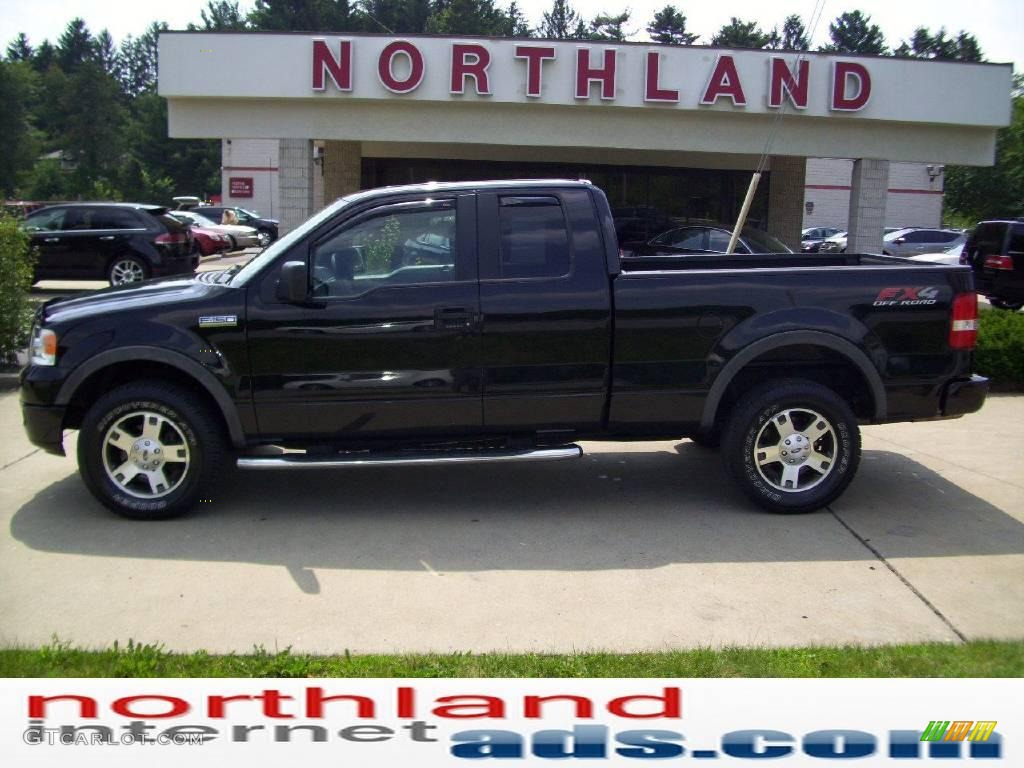 2005 F150 FX4 SuperCab 4x4 - Black / Black photo #1