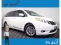 Blizzard White Pearl 2017 Toyota Sienna XLE
