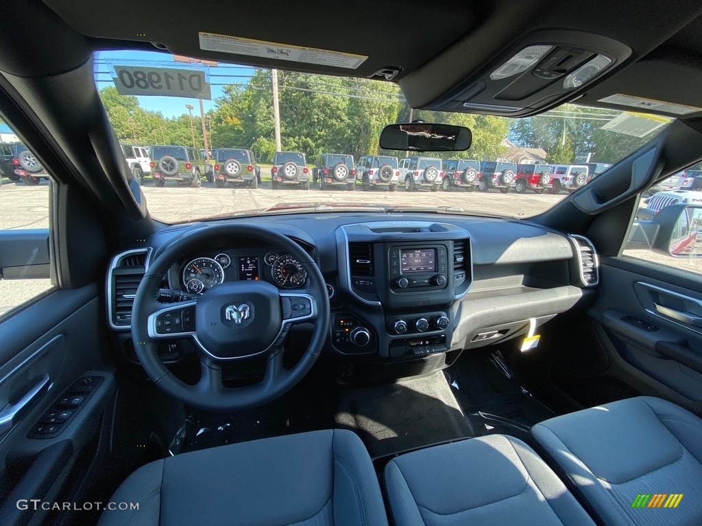 Diesel Gray/Black Interior 2021 Ram 1500 Big Horn Quad Cab 4x4 Photo #139607145