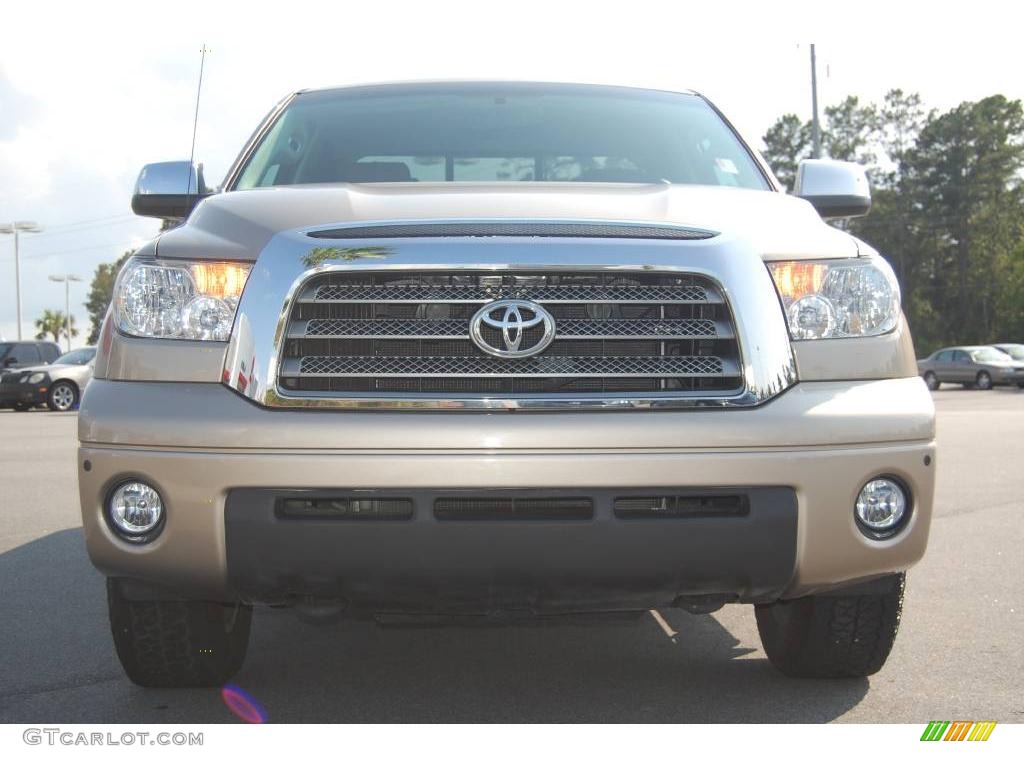 2008 Tundra Limited TRD Double Cab - Desert Sand Mica / Red Rock photo #2