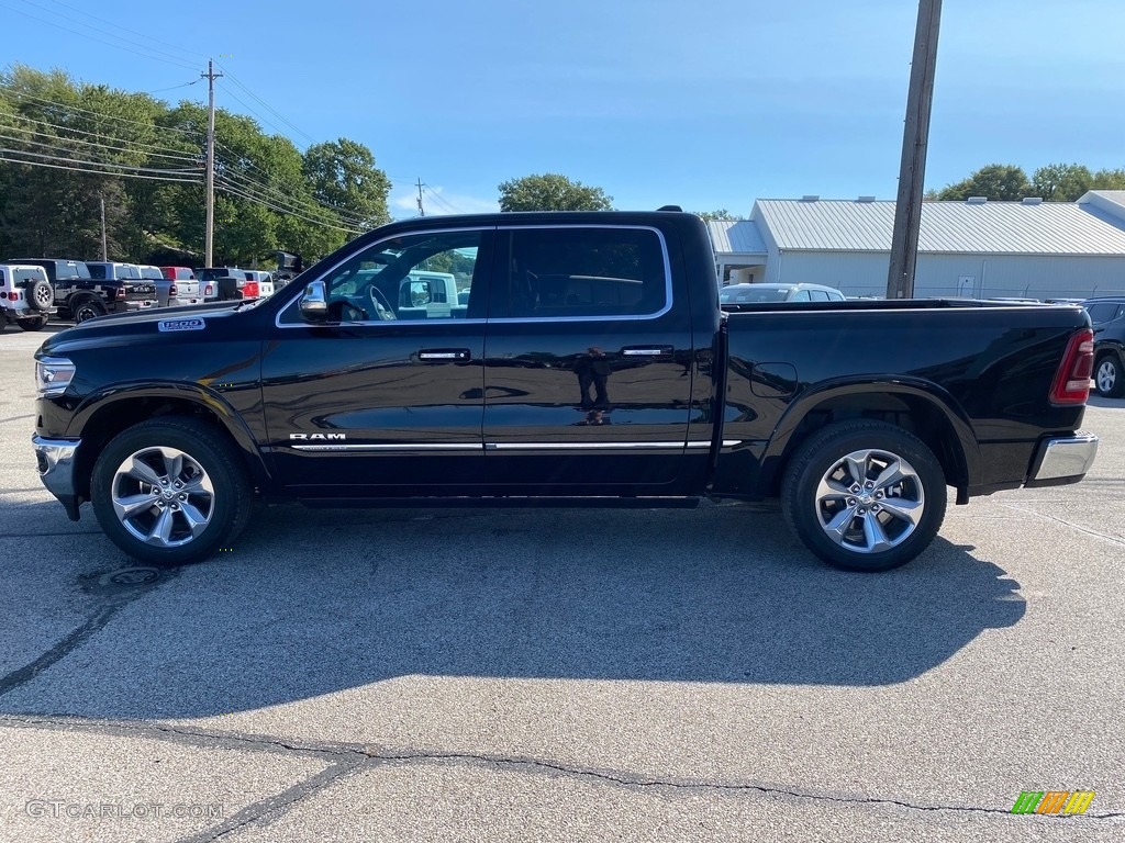 2020 1500 Limited Crew Cab 4x4 - Diamond Black Crystal Pearl / Black photo #3