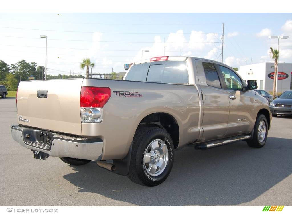 2008 Tundra Limited TRD Double Cab - Desert Sand Mica / Red Rock photo #5