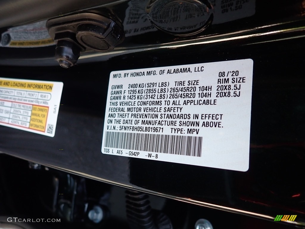 2020 Passport Elite AWD - Black Forest Pearl / Gray photo #12