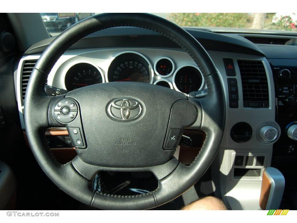 2008 Tundra Limited TRD Double Cab - Desert Sand Mica / Red Rock photo #9