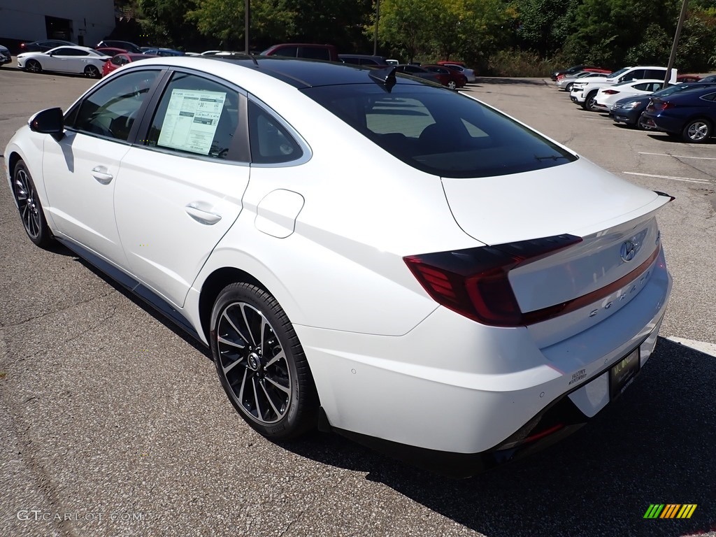2021 Sonata Limited - Hyper White / Black photo #6