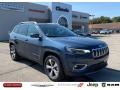 2021 Slate Blue Pearl Jeep Cherokee Limited 4x4  photo #1