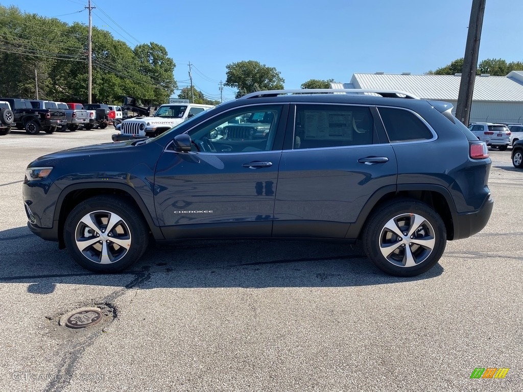 Slate Blue Pearl 2021 Jeep Cherokee Limited 4x4 Exterior Photo #139610323