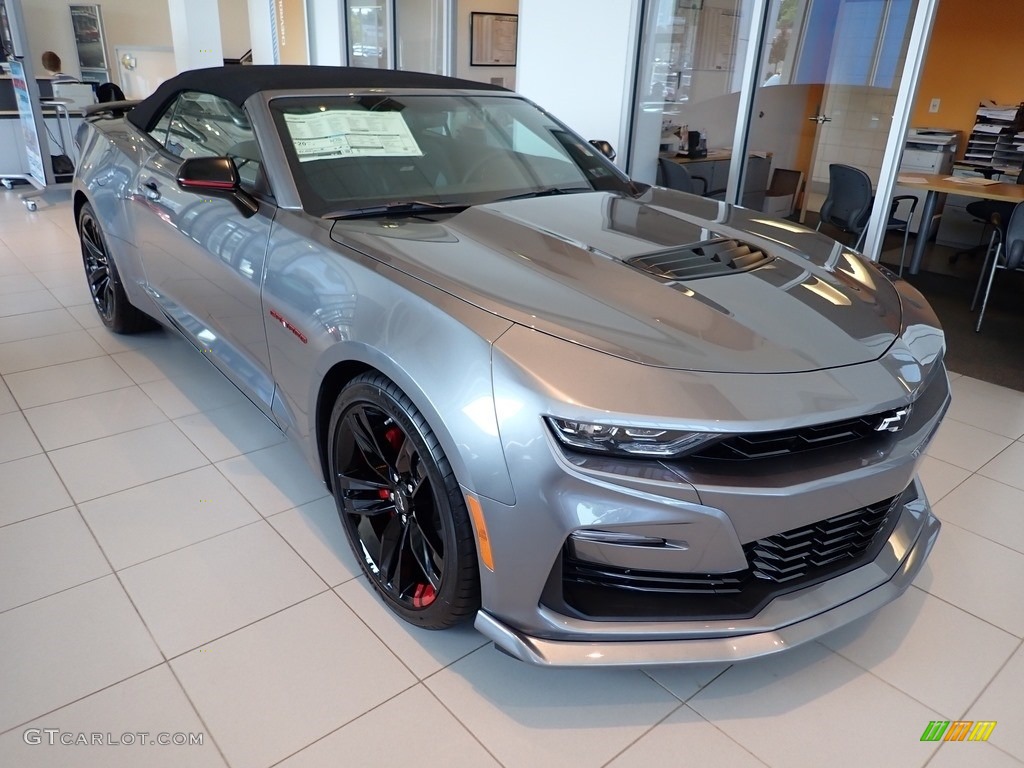 Satin Steel Metallic 2021 Chevrolet Camaro SS Convertible Exterior Photo #139612122